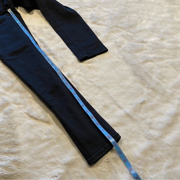 (27) Levi’s 711 Skinny Mid-Rise Jeans Black Distressed Midrise Slim Fit - Picture 7 of 12